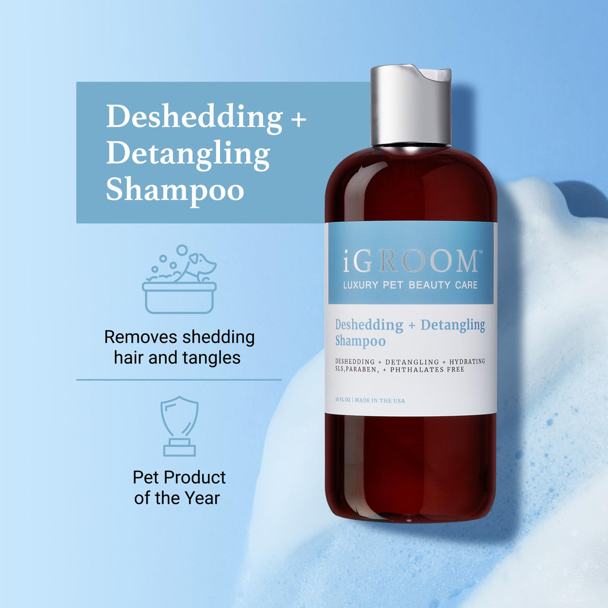 Deshedding & Detangling Dog Shampoo 1 GAL R1568