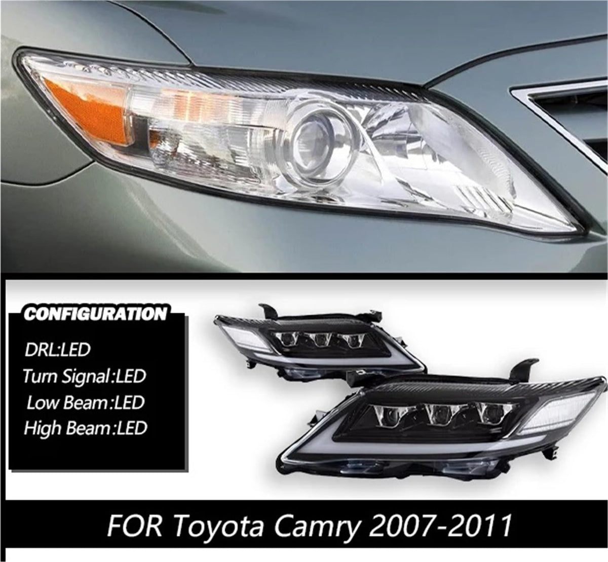 LED Head Lamp for Toyota Camry 2007-2011 O8868
