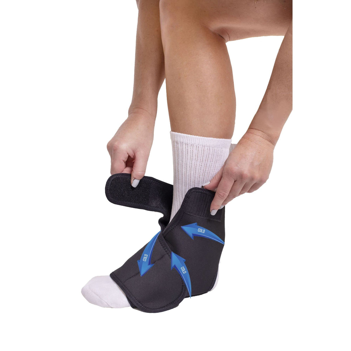 Ultra Light Short Full Shell Walking Boot + Ankle & Foot Reusable Ice Pack D7633