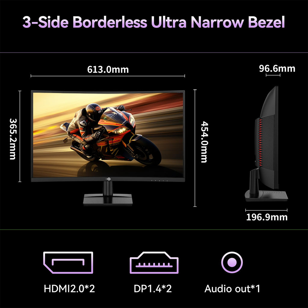 27" Curved QHD 240Hz Fast-VA 1ms Gaming Monitor Y8357