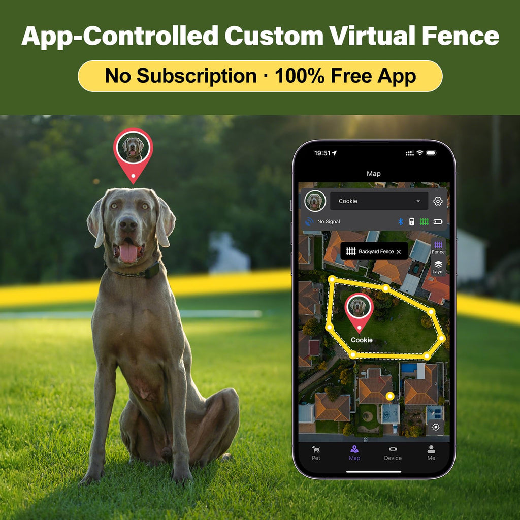 Wireless Dog Collar Fence System with Remote Training U4137