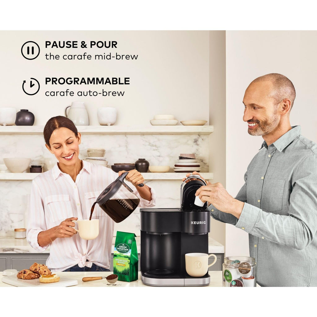 Single Serve K-Cup Pod & Carafe Coffee Maker, Black R917