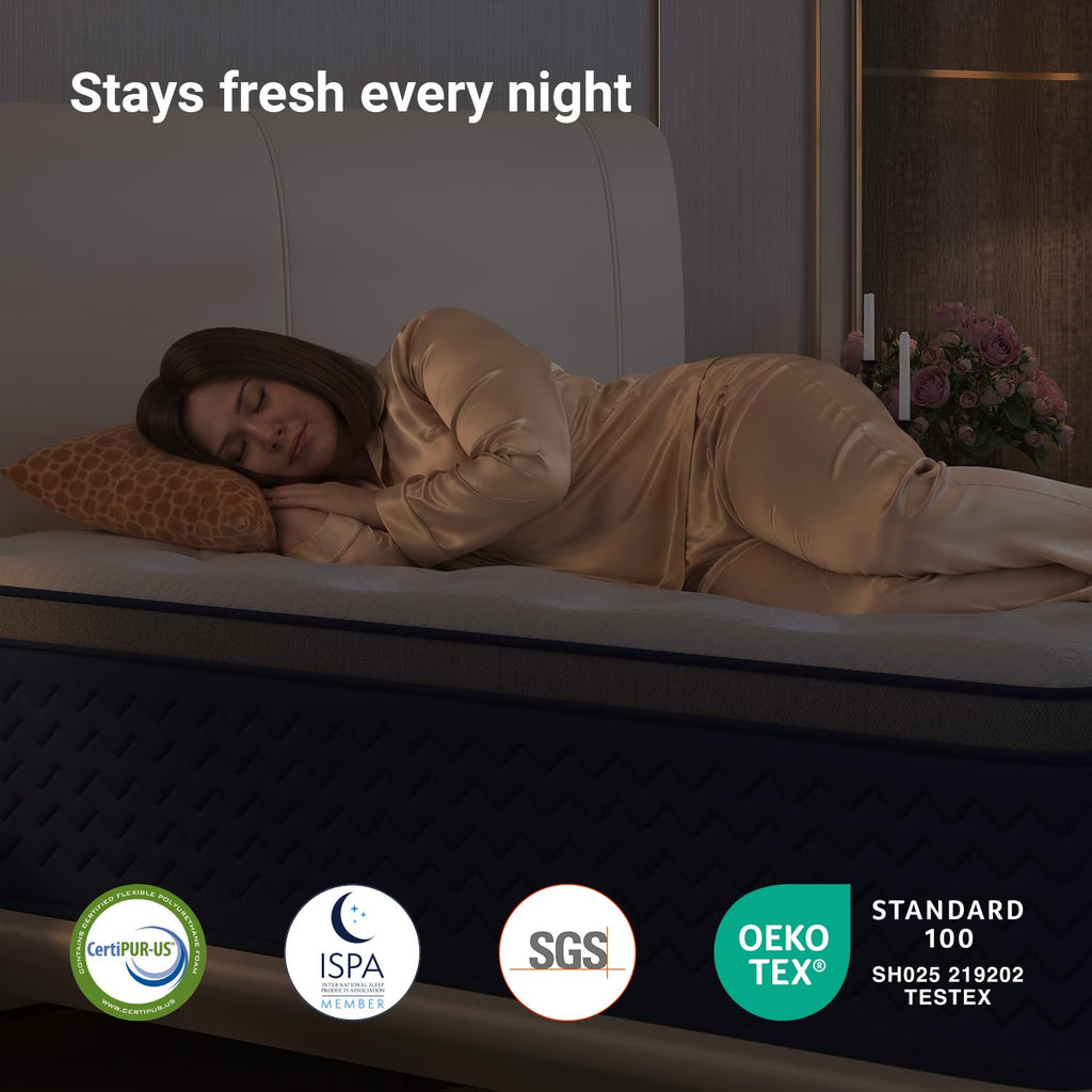 Full 12 Inch Firm Hybrid Cooling Mattress K317701
