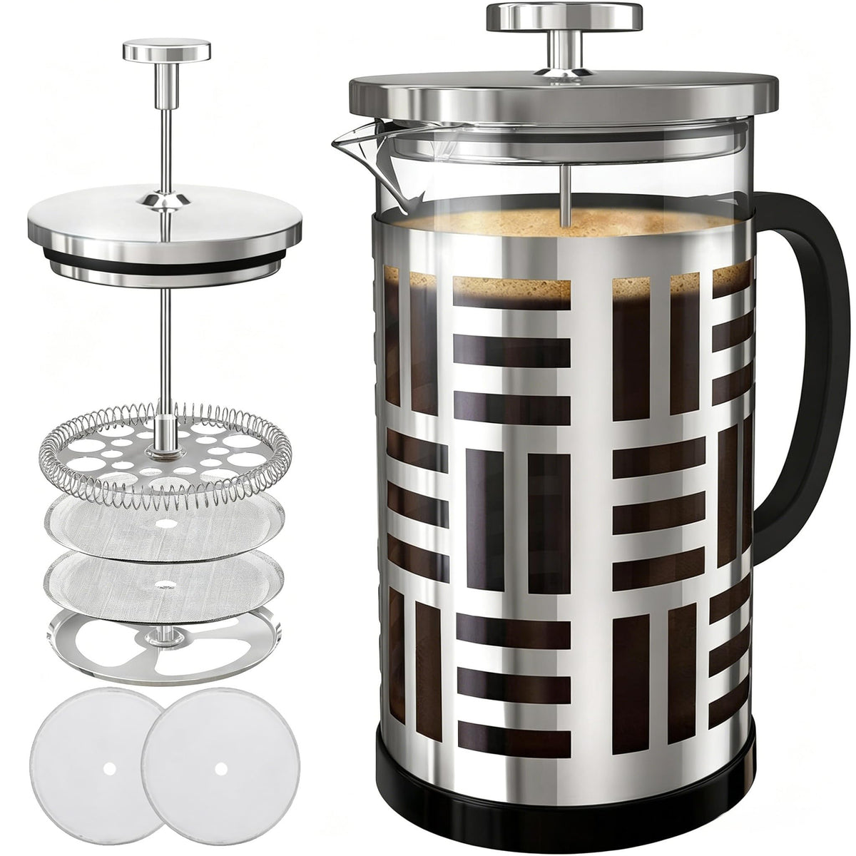 34 oz Brushed Stainless French Press R112