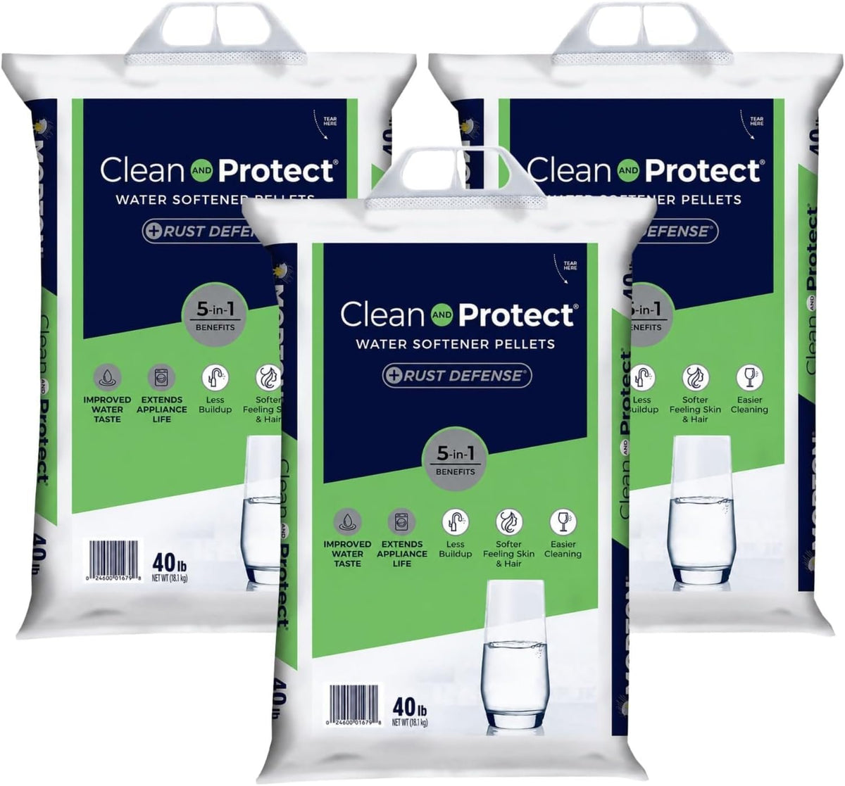 Water Softener Salt Crystals, 40 lb (Pack of 3) T998