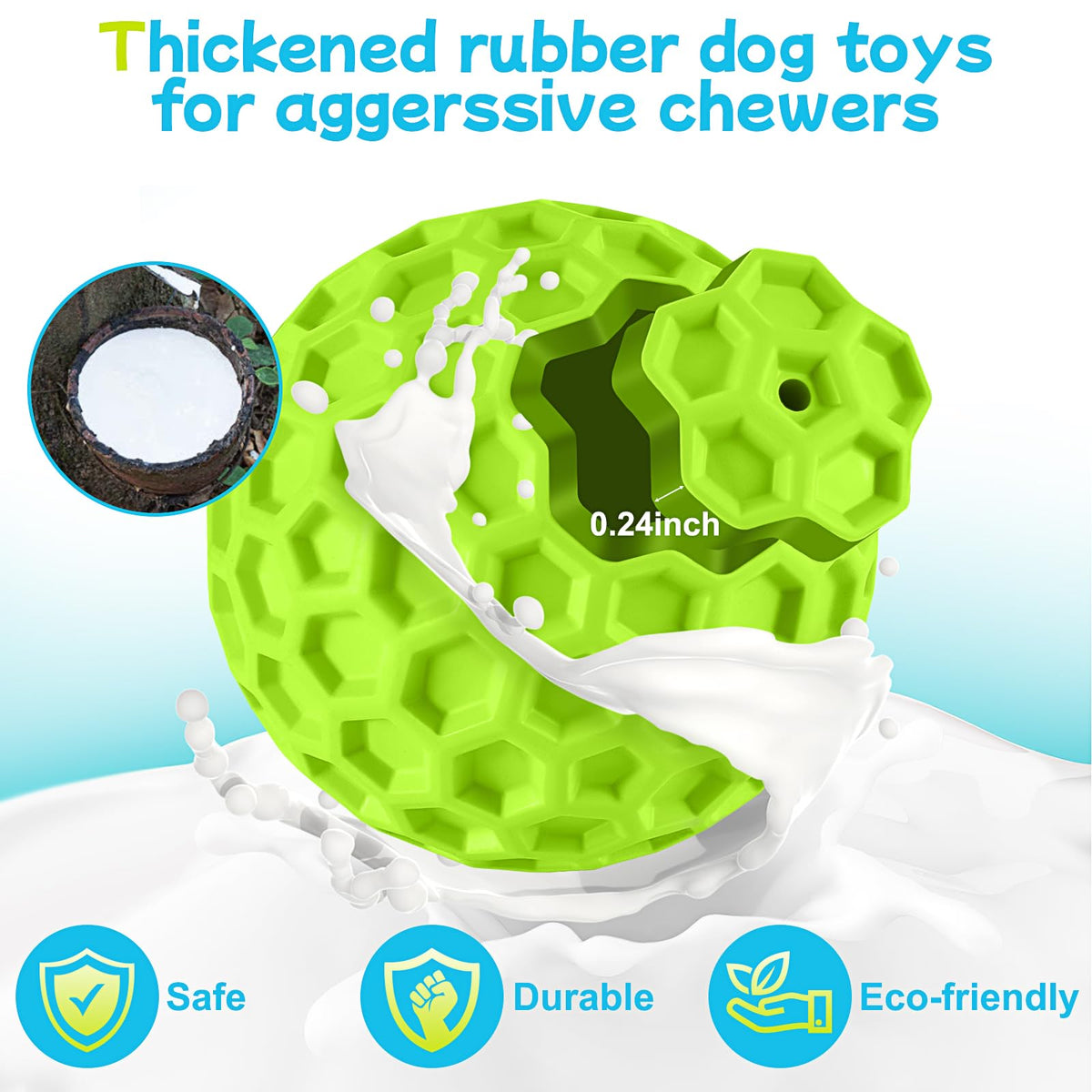 Rubber Dog Chew Toy for Large Medium Breeds A94235