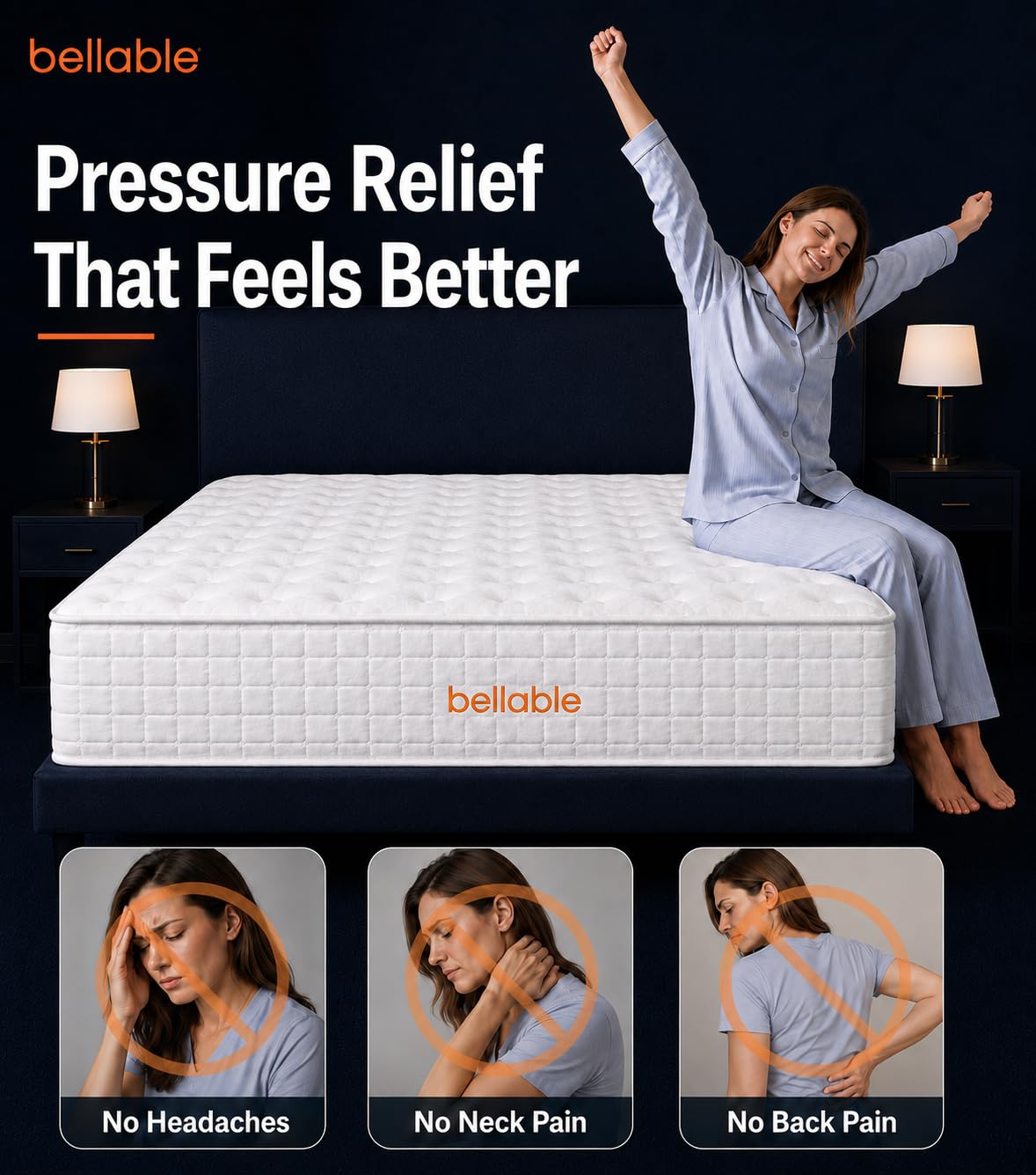 14 Inch Hybrid Full Mattress with Cooling Gel Memory Foam Q376699