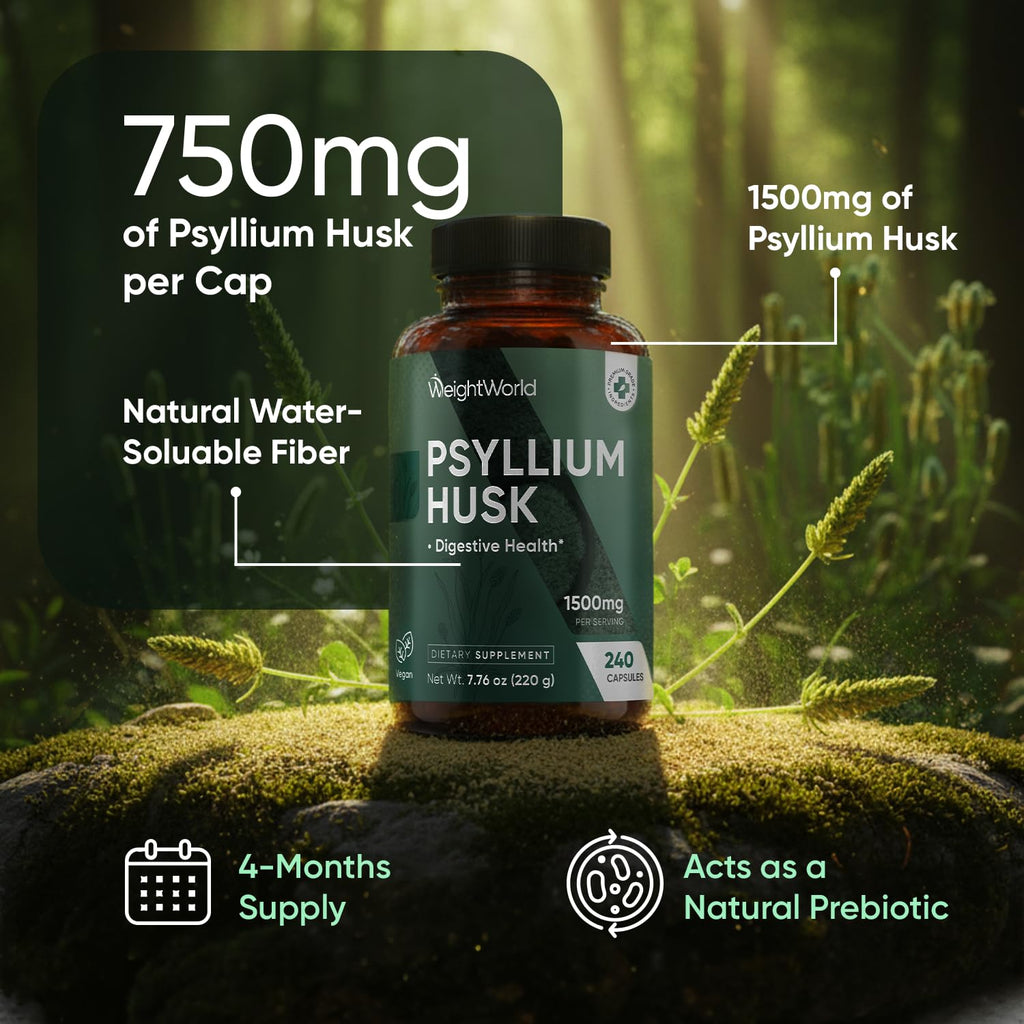 Psyllium Husk Capsules 1500mg E957871