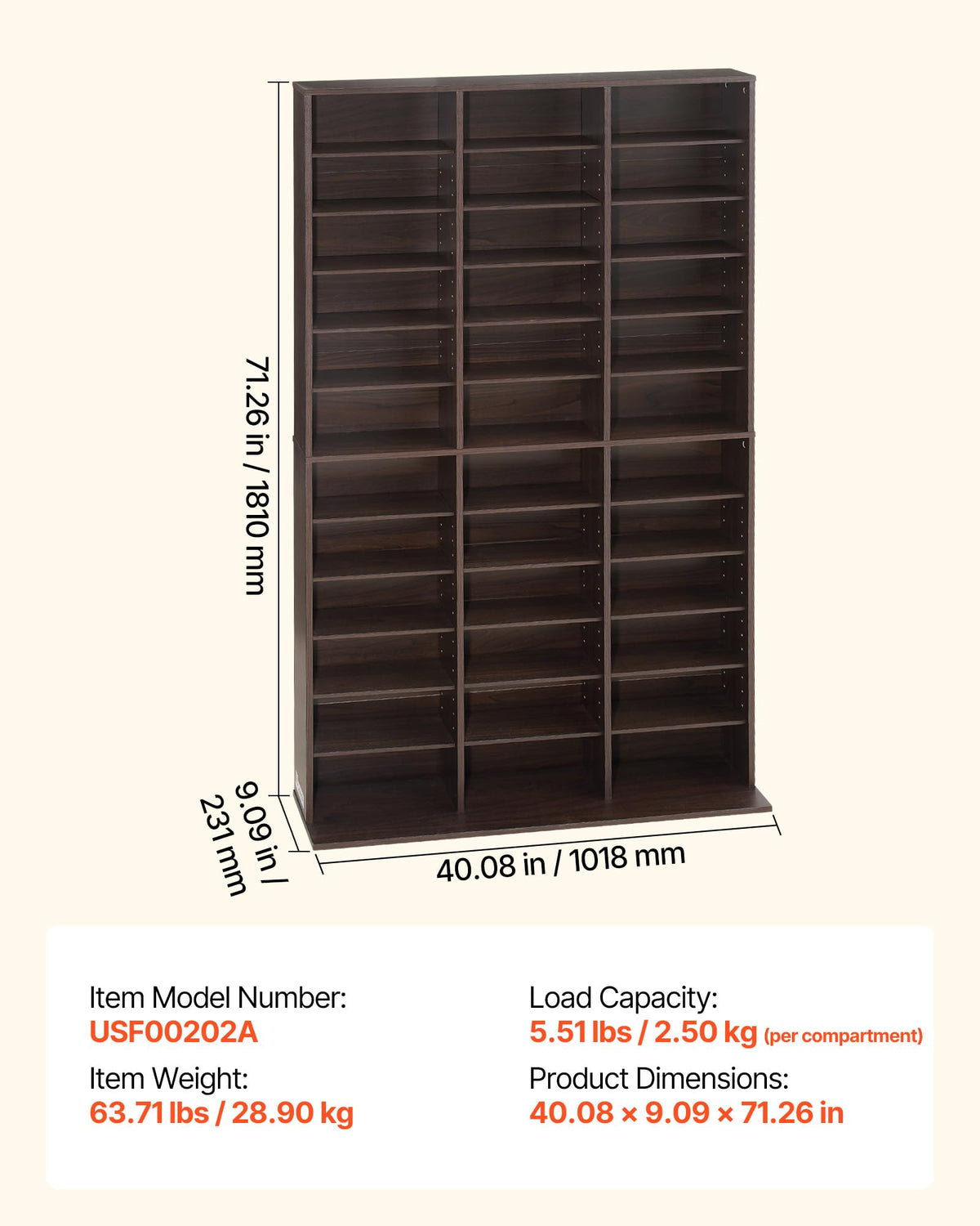 12-Tier Media Storage Cabinet R516