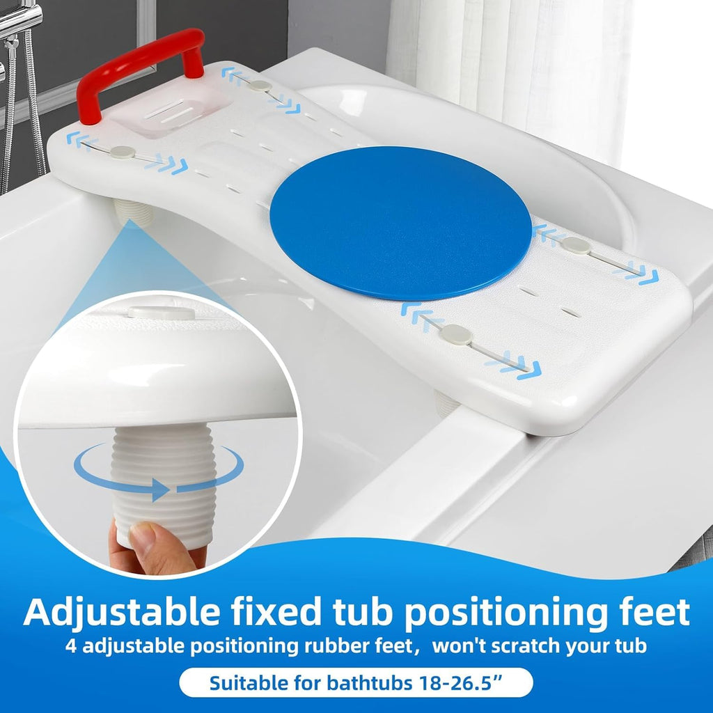 Rotating Tub Transfer Bench with Handle, 300 lbs W924