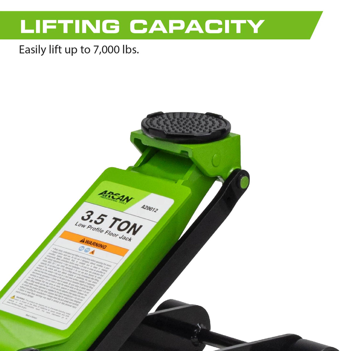 3.5-Ton Steel Low Profile Floor Jack X414725