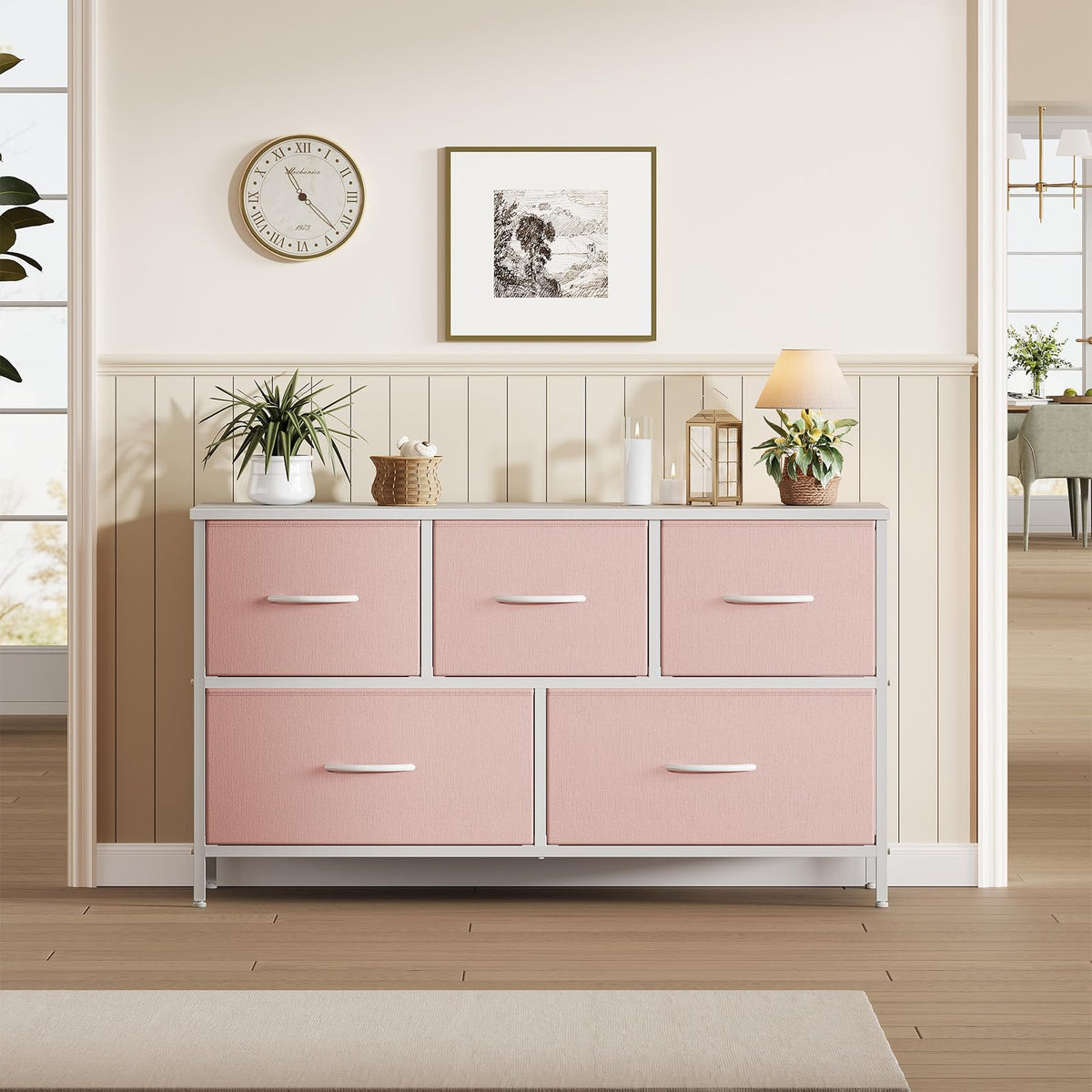 Pink 5 Drawer Dresser U461959