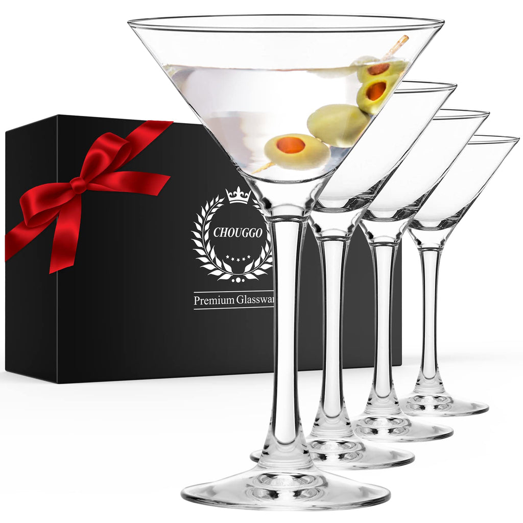 Hand Blown Crystal Martini Glasses Set of 4 R5336