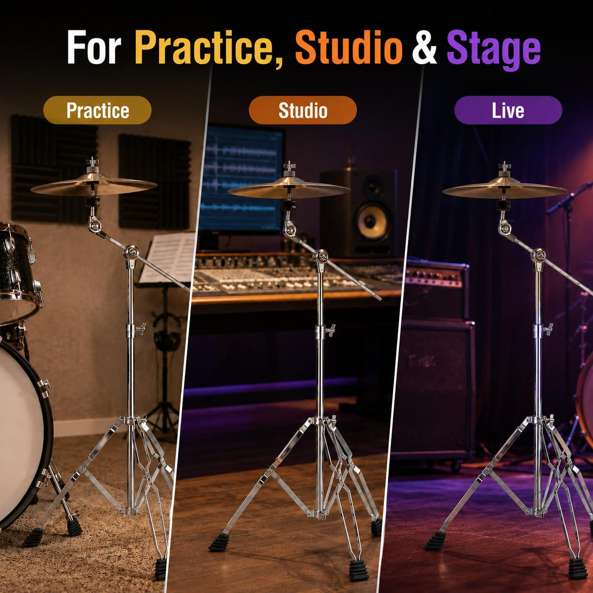 Adjustable Boom Cymbal Stand P9480