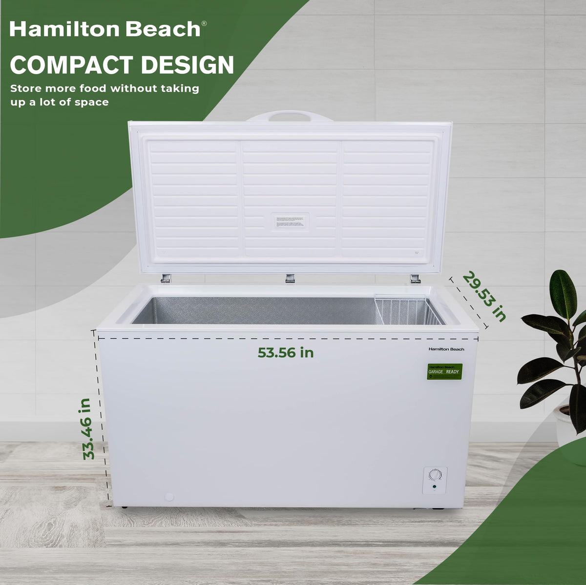 White 14 cu ft Chest Freezer D842