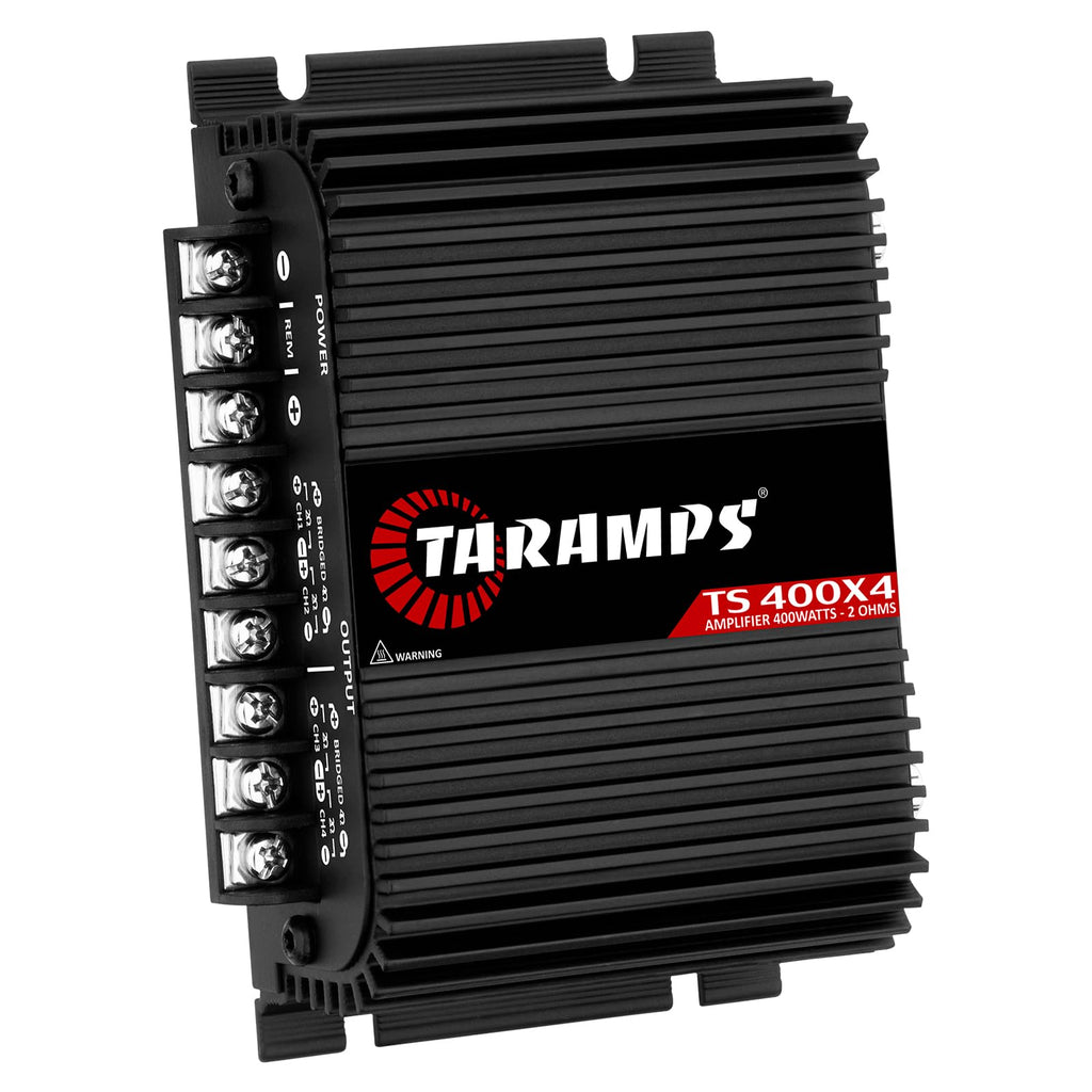 Black 2 Ohms 400W RMS 4-Channel Car Audio Amplifier Q190491