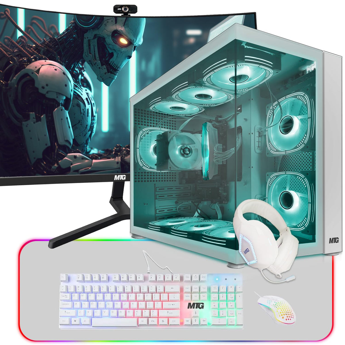 Gaming Tower PC, i5 8th Gen, 16GB RAM, 256GB Nvme E7840