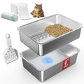 L Stainless Steel Sifting Litter Box R1817