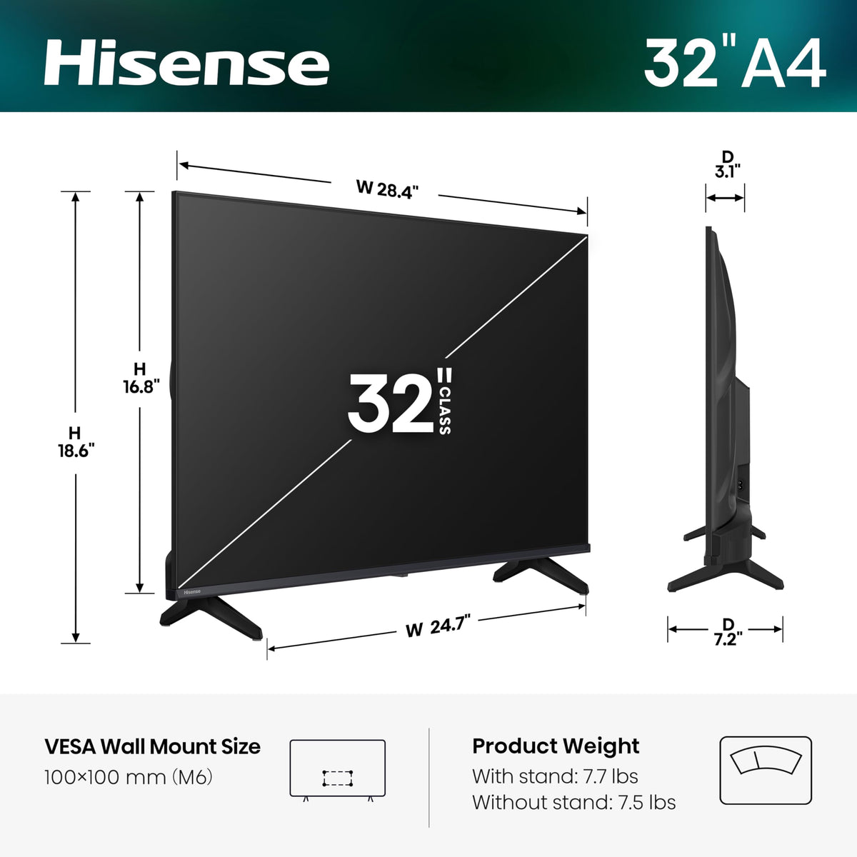 32-Inch HD 1080p Smart TV T84884