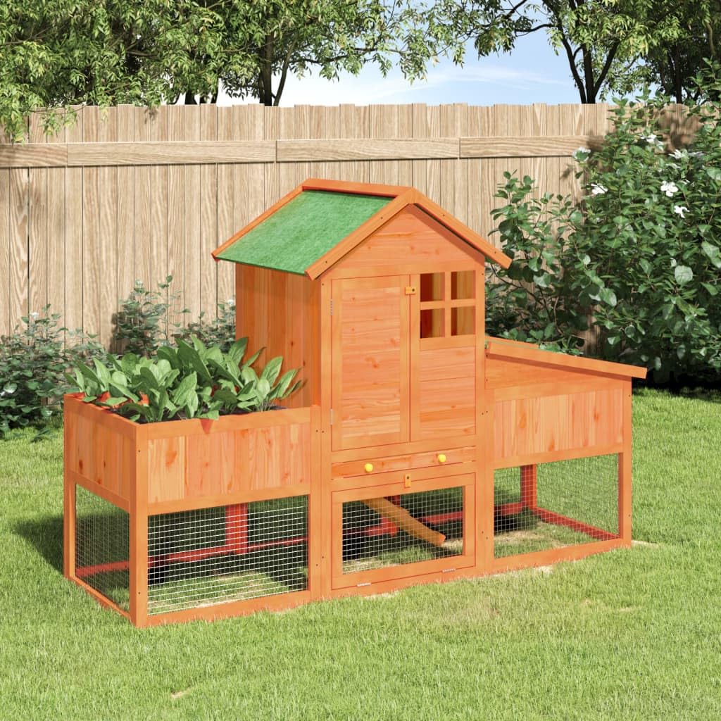 2-Tier Wooden Rabbit Hutch O33990