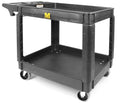 Heavy Duty 2-Shelf Polypropylene Utility Cart 500 lb Capacity D178888