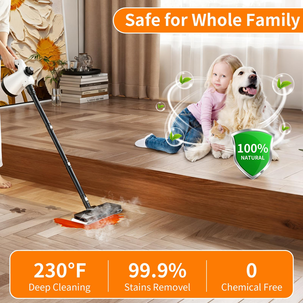 16-in-1 Lightweight Detachable Steam Mop V309