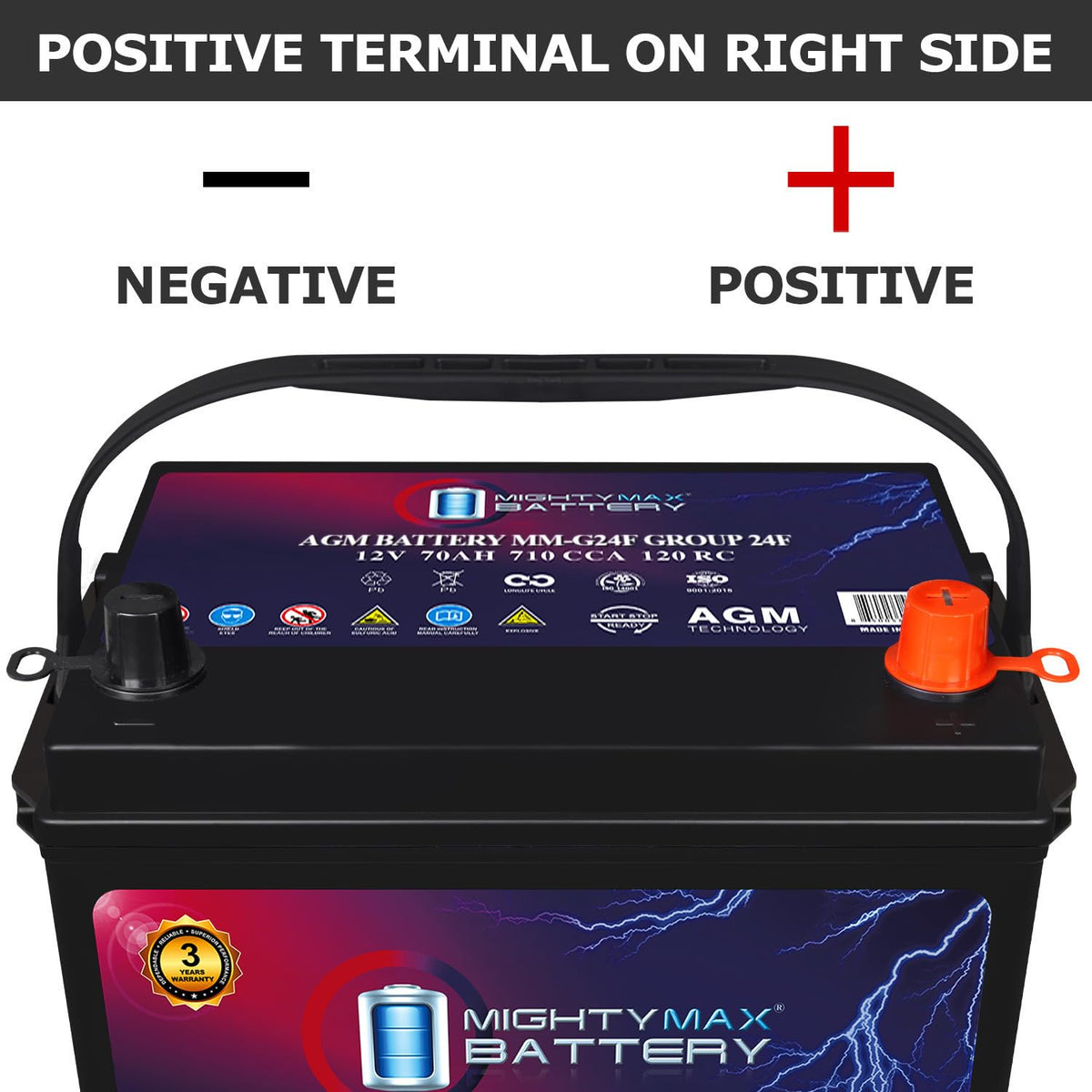 12V 70Ah AGM Replacement Battery G843974