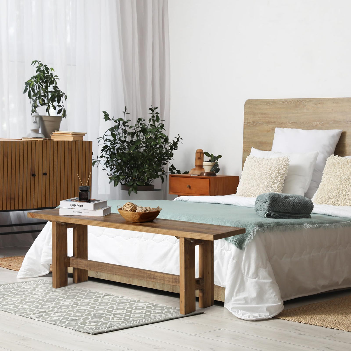 Solid Wood Bench Y501