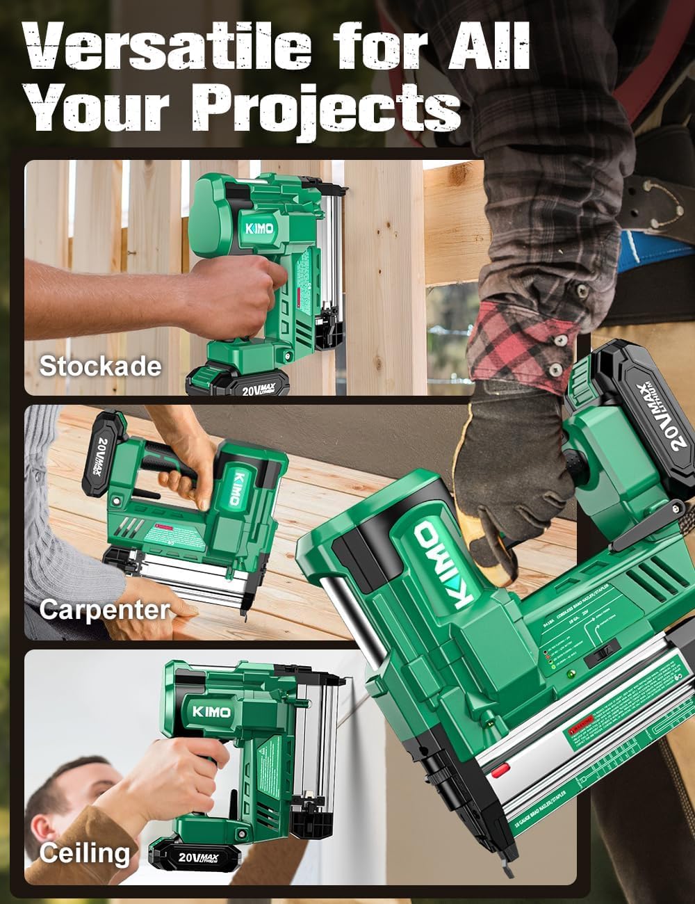 2" Cordless 18 Gauge Brad Nailer and Stapler A95989