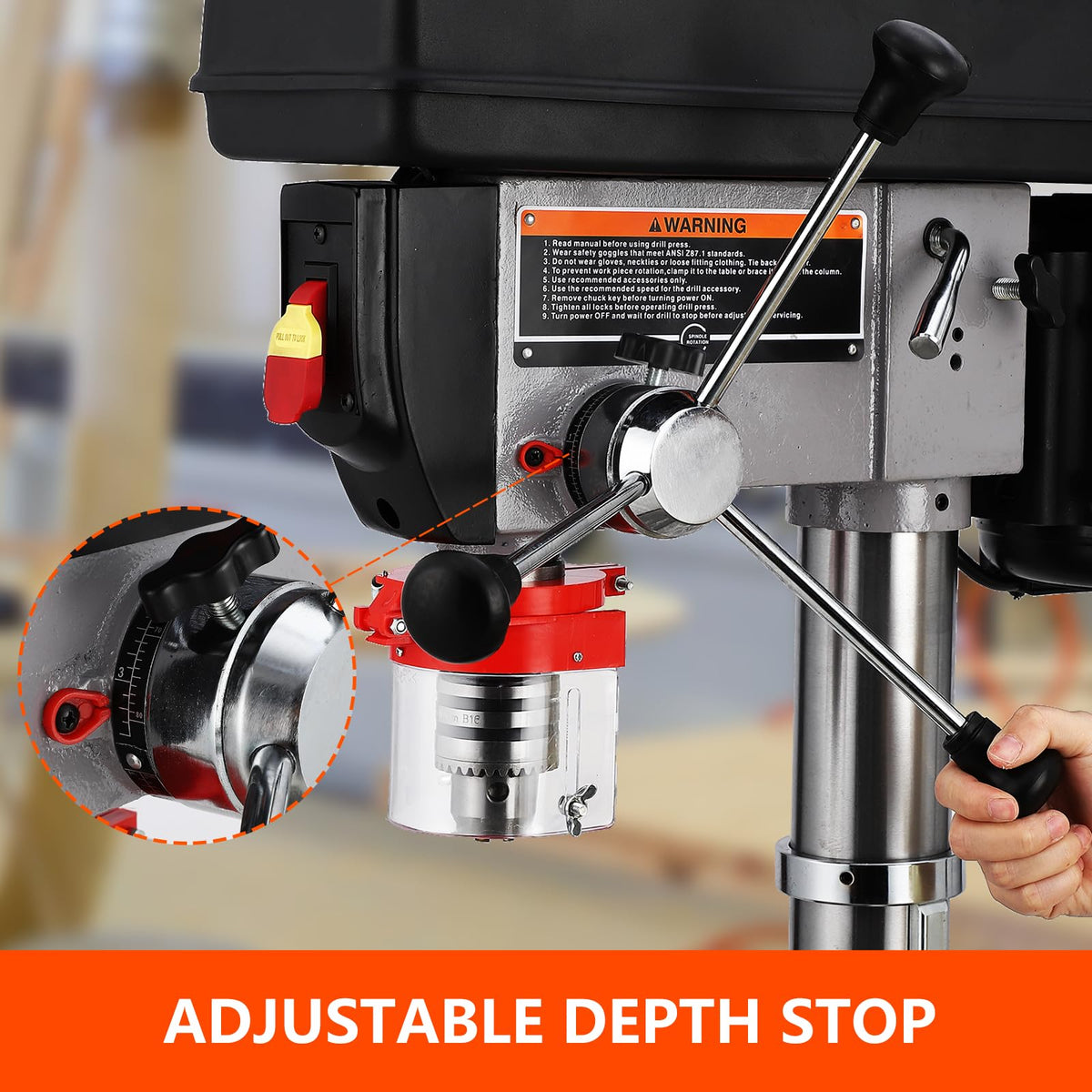 13 in 7.5 Amp Variable Speed Cast Iron Drill Press B90480