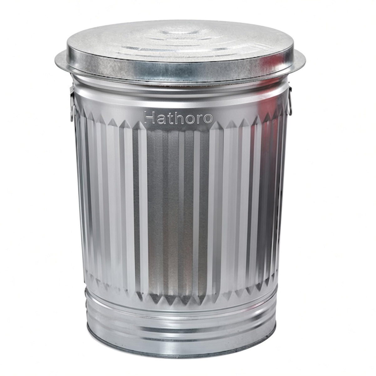 20 Gallon Galvanized Steel Trash Can with Locking Lid V266186