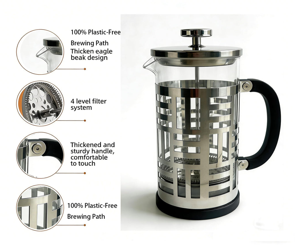 34 oz Brushed Stainless French Press R112