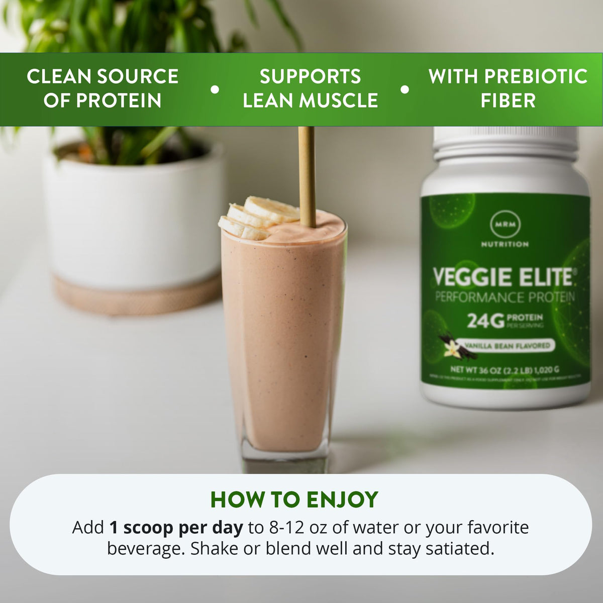 Vegan Vanilla Bean Protein 30 Servings H660