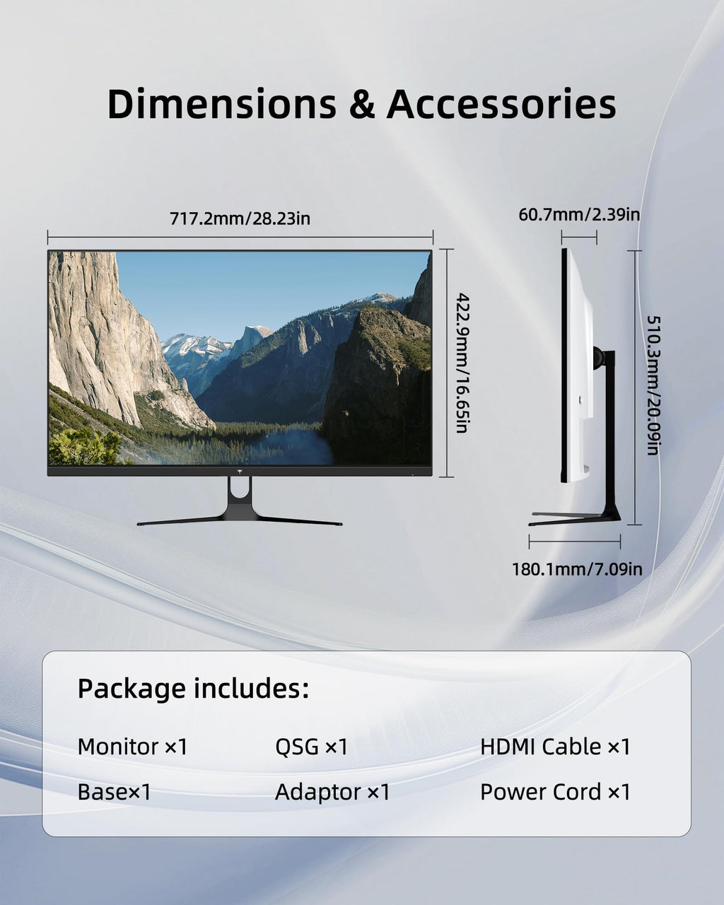 32 Inch 2K QHD 120Hz IPS Computer Monitor S642