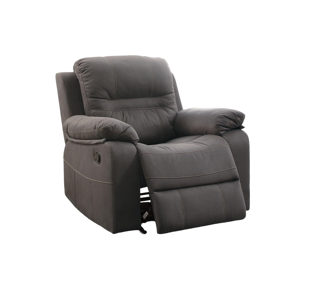 Slate Blue Breathable Leatherette Recliner Chair S4687