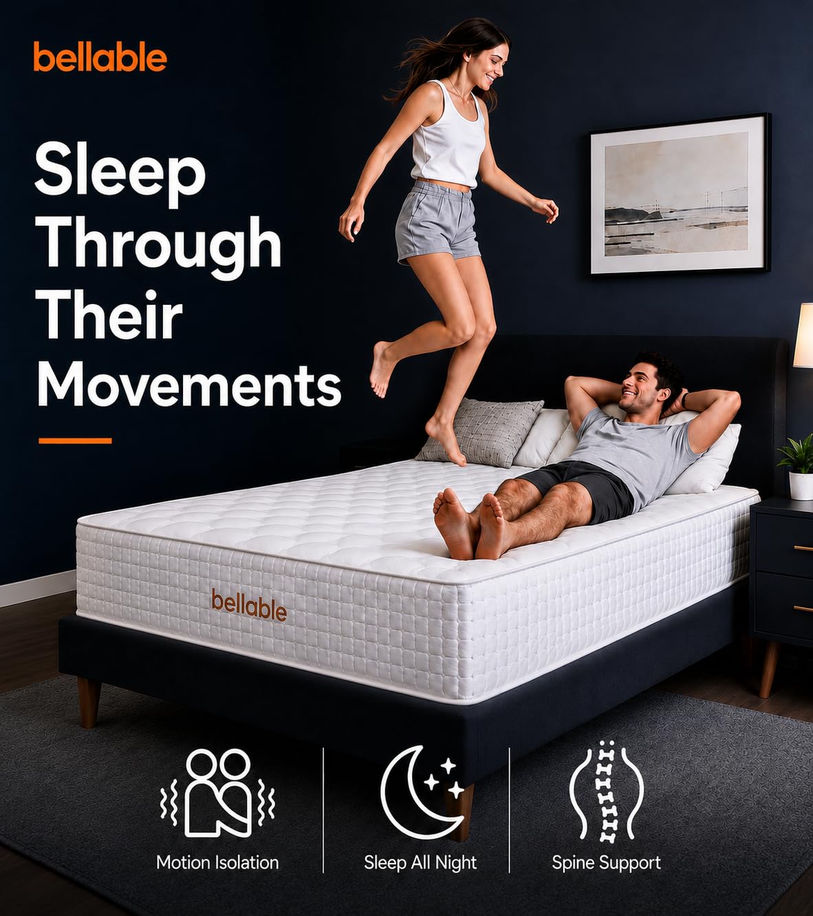 14 Inch Hybrid Full Mattress with Cooling Gel Memory Foam Q376699