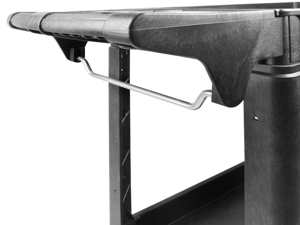 Heavy Duty 2-Shelf Polypropylene Utility Cart 500 lb Capacity D178888