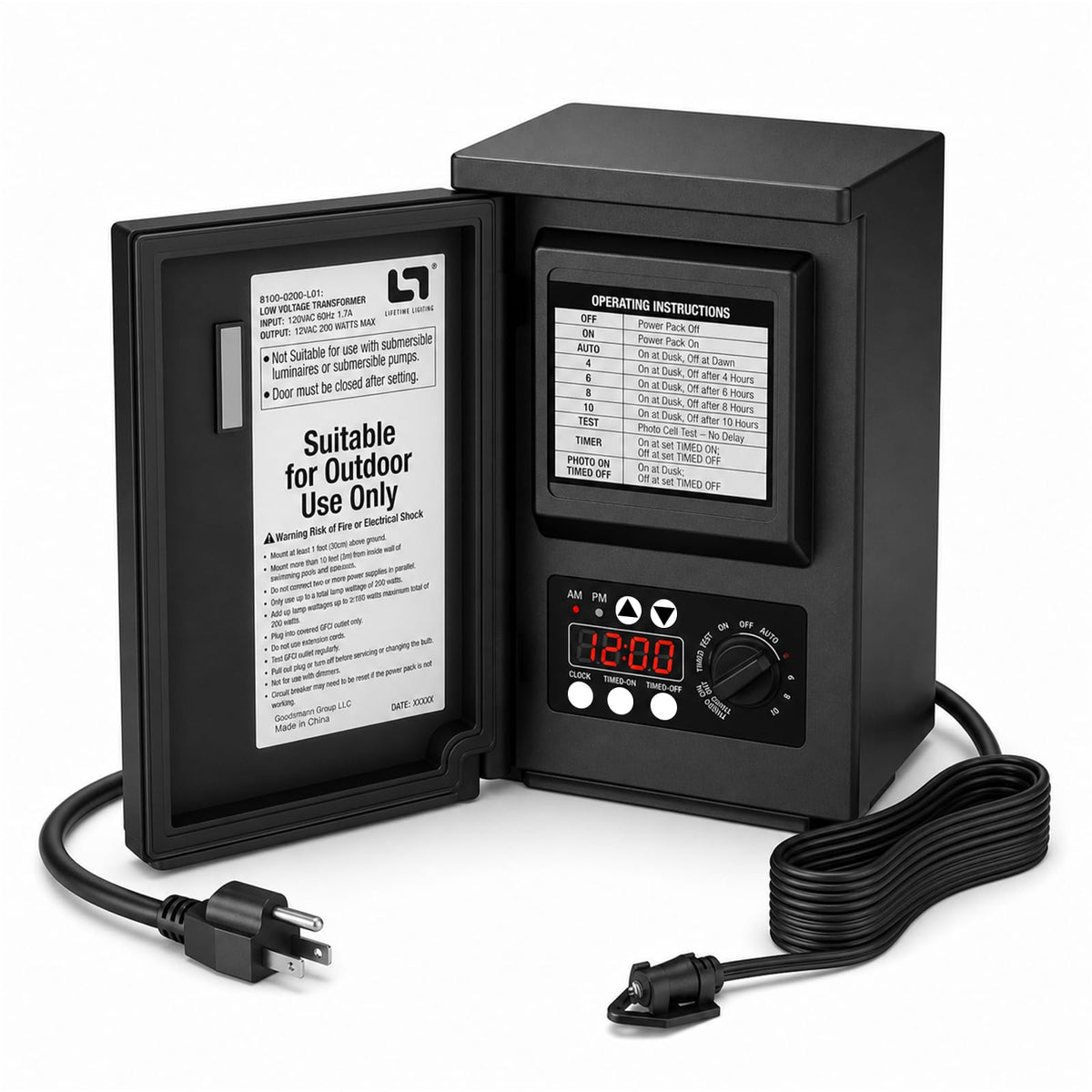 200W Low Voltage Landscape Transformer B38830
