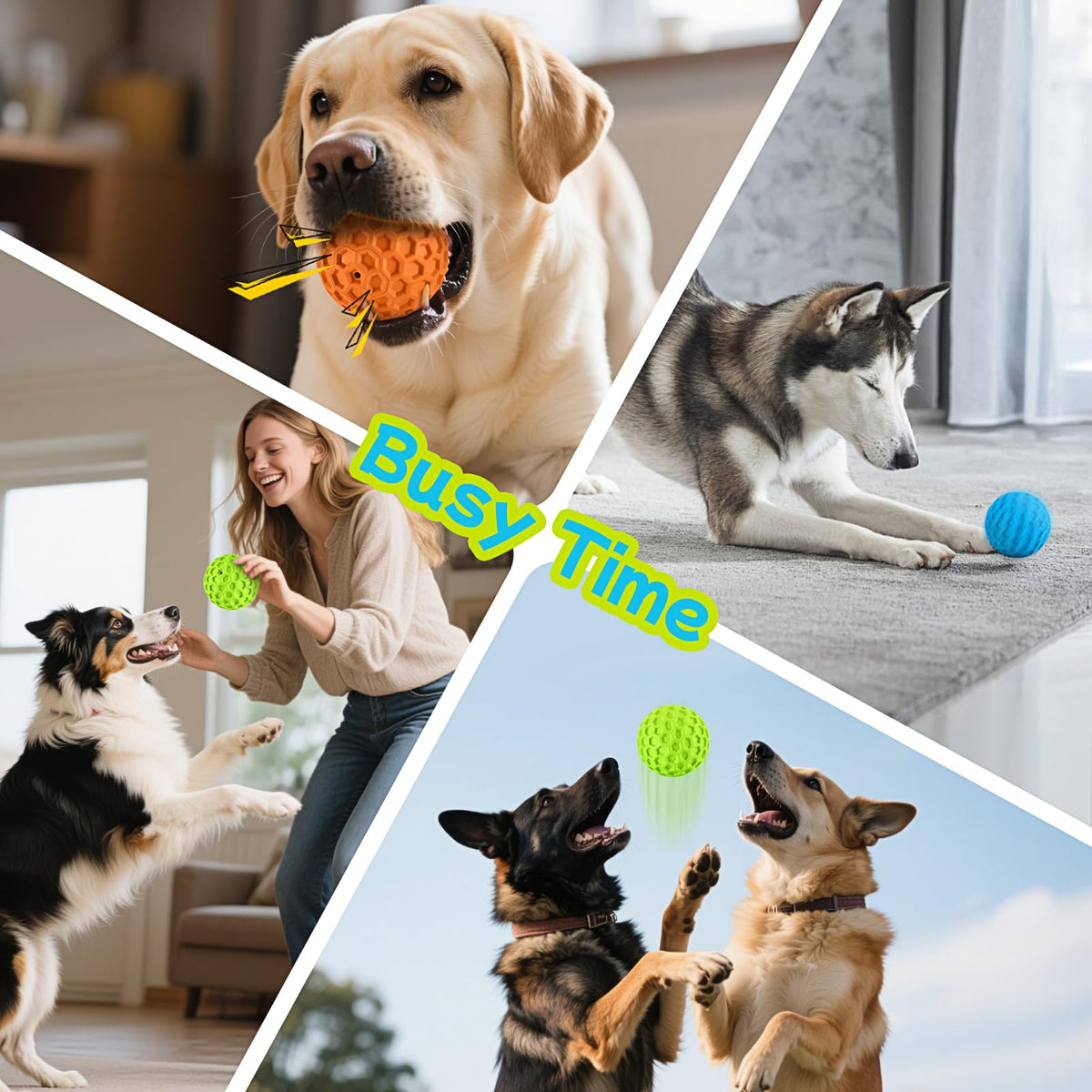 Rubber Dog Chew Toy for Large Medium Breeds A94235