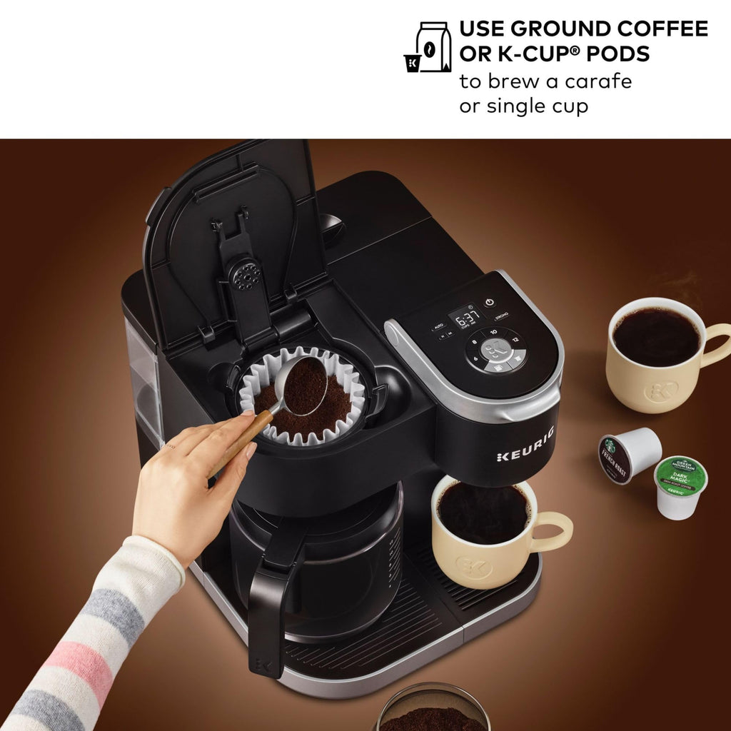 Single Serve K-Cup Pod & Carafe Coffee Maker, Black R917