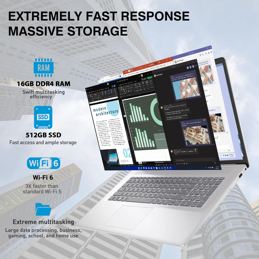 17.3” Touchscreen Laptop, Intel 10-Core i7, 16GB RAM 512GB SSD Q235883