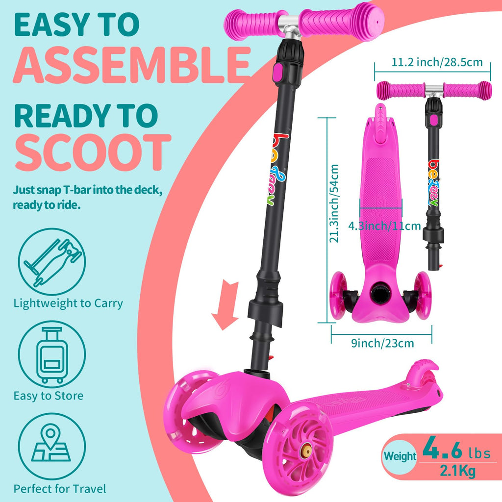 3 Wheel Kids Scooter with Light up Wheels W287