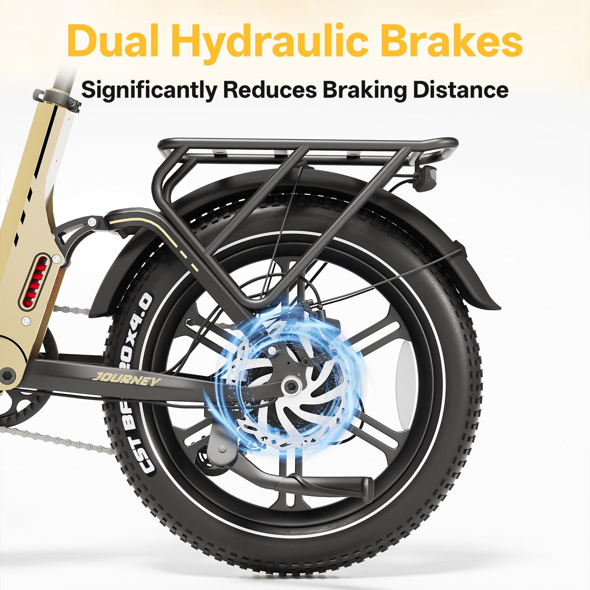 Foldable 7-Speed 20"×4 Fat Tire Electric Bike T298386
