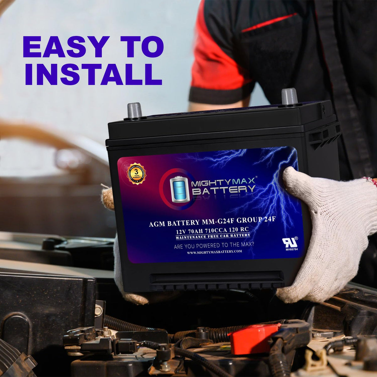 12V 70Ah AGM Replacement Battery G843974