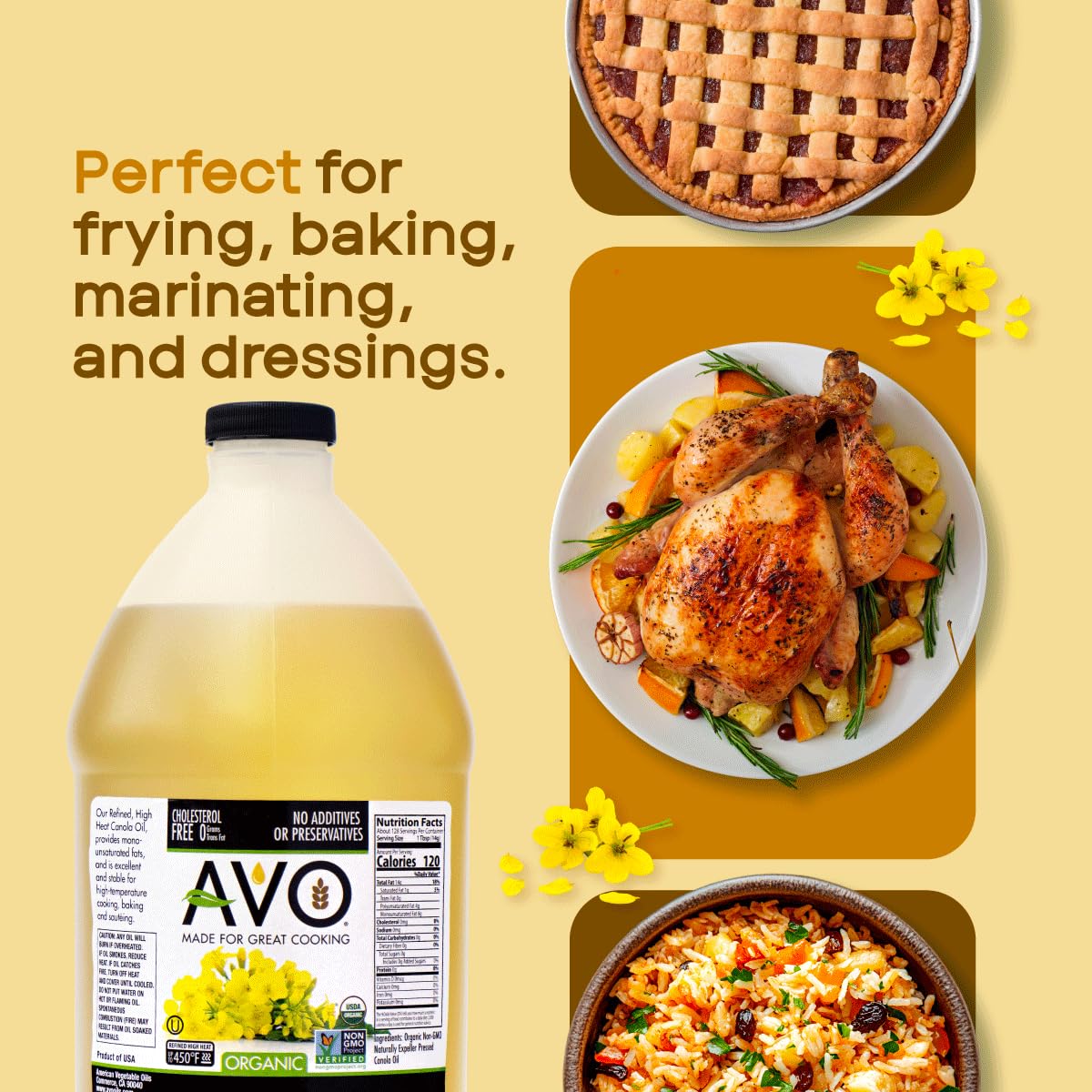 Organic Canola Oil, 64 Fl Oz J7862