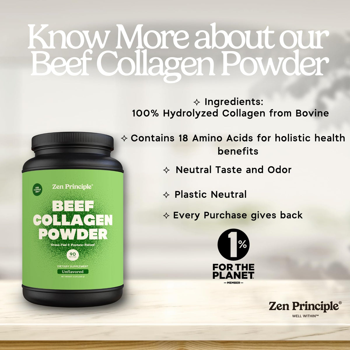 Grass-Fed Hydrolyzed Collagen Peptides 3 lb W392666