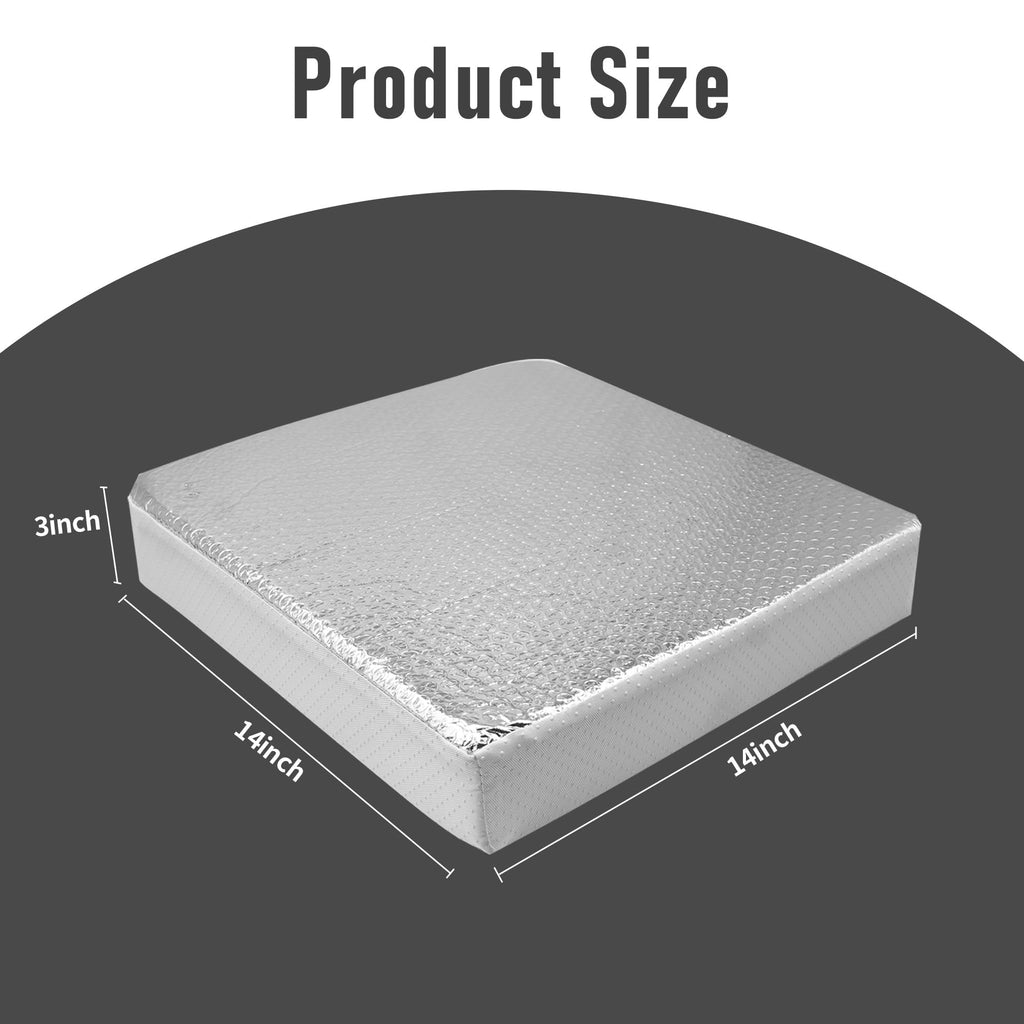 14″x14″x3″ RV Vent Insulator with Reflective Surface H141