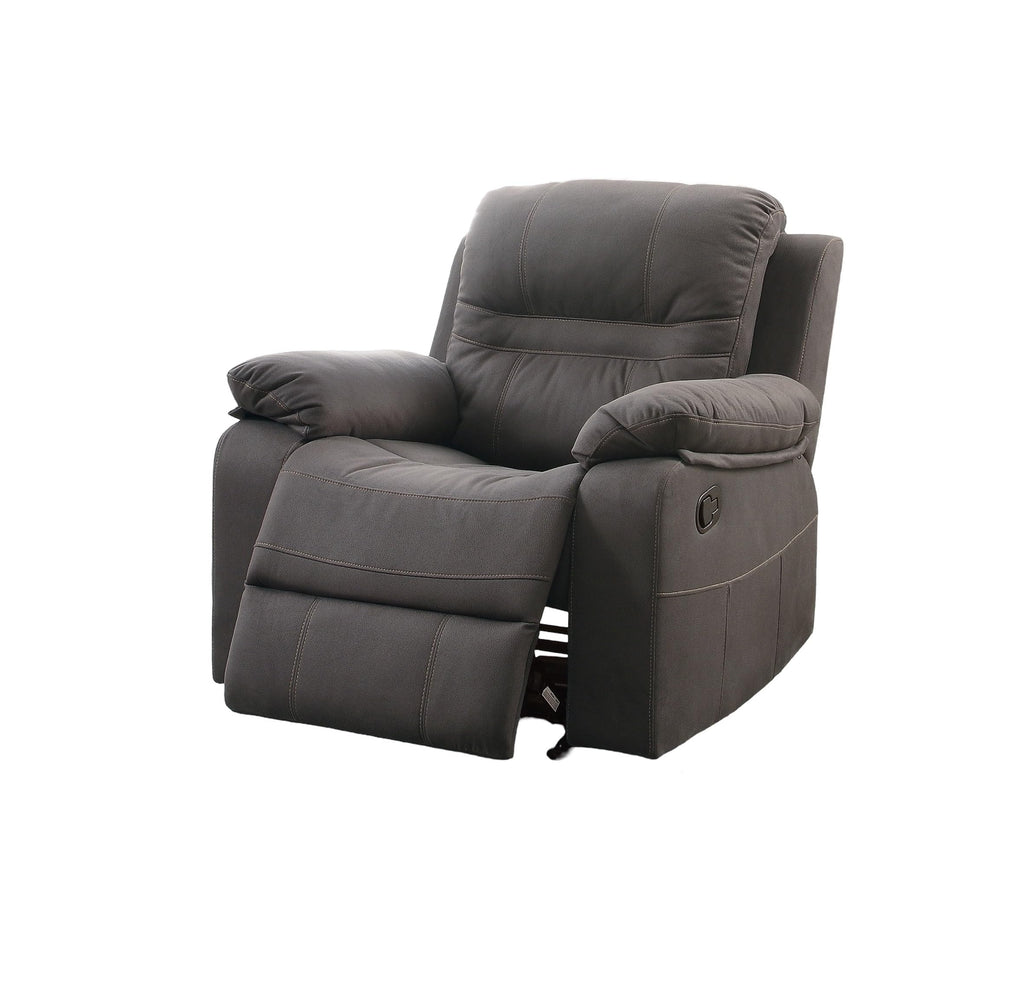 Slate Blue Breathable Leatherette Recliner Chair S4687