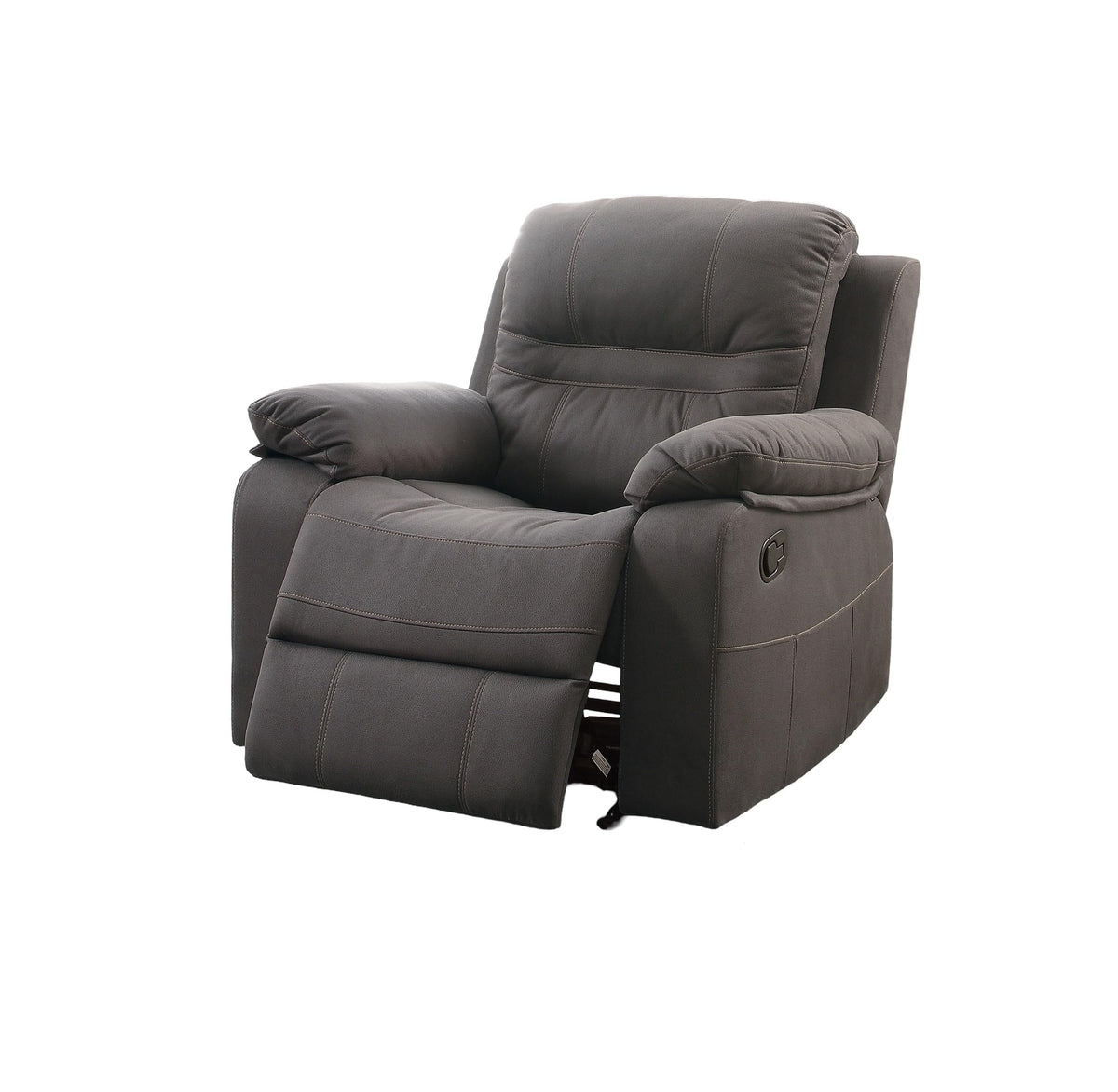 Slate Blue Breathable Leatherette Recliner Chair S4687