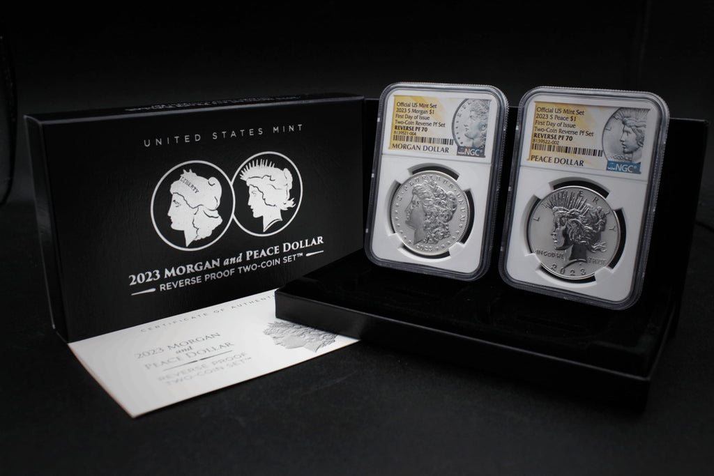 American Proof Silver Morgan and Peace $1 I269